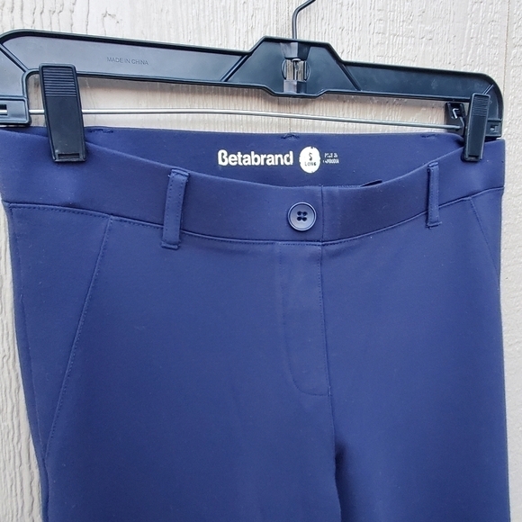 Betabrand Navy Blue Classic Straight-Leg Dress Yoga Pant - Picture 3 of 8